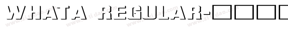 WhatA Regular字体转换